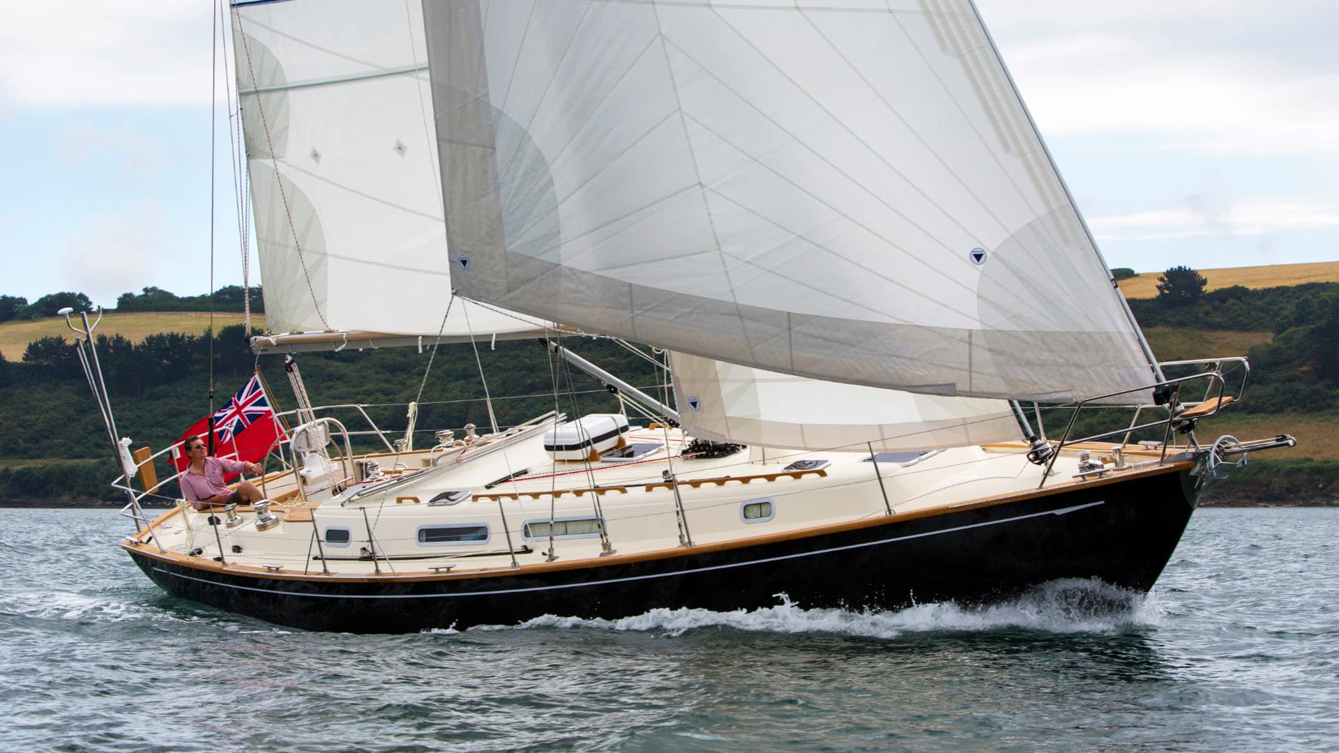 Rustler 42 sailing