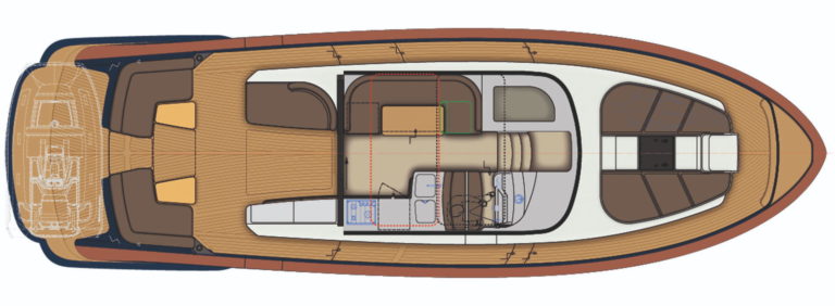 Rustler 41 - upper deck layout